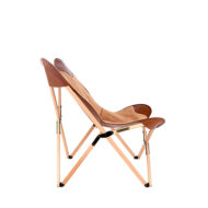 Marbre Home Caramel Tedy Peluş ve Deri Tripolina Katlanır Koltuk - Görsel 6