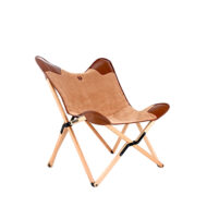 Marbre Home Caramel Tedy Peluş ve Deri Tripolina Katlanır Koltuk - Görsel 4
