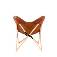 Marbre Home Caramel Tedy Peluş ve Deri Tripolina Katlanır Koltuk - Görsel 8