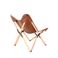 Marbre Home Caramel Tedy Peluş ve Deri Tripolina Katlanır Koltuk - Görsel 7