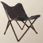 Marbre Home Gerçek Deri Katlanır Kelebek Koltuk