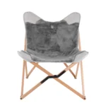 Marbre Home Gri Renk Peluş Tripolina