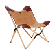 Marbre Home Caramel Tedy Peluş ve Deri Tripolina Katlanır Koltuk - Görsel 2