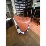 Marbre Home Eyer Formlu Çift Dokulu Tasarım Puf - Görsel 2