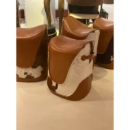 Marbre Home Eyer Formlu Çift Dokulu Tasarım Puf - Görsel 6