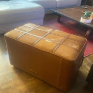 Marbre Home Vintage Sandık Tasarımlı, Dana Post Dikdörtgen Puf - Görsel 13