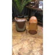 Marbre Home Eyer Formlu Çift Dokulu Tasarım Puf - Görsel 24