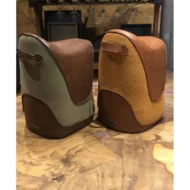 Marbre Home Eyer Formlu Çift Dokulu Tasarım Puf