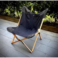 Marbre Home Osaka Kanvas ve Deri Tripolina Katlanır Koltuk - Görsel 8